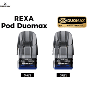 Cartucho Rexa Pod DuoMax de 2 ml (3 unidades) - Freemax